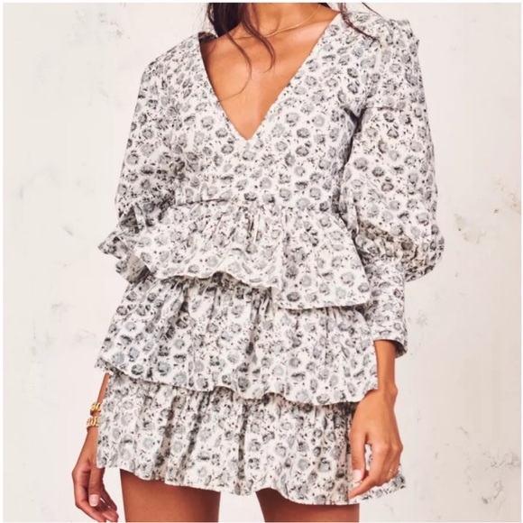 LoveShackFancy Paris Ruffled Dress - Picture 3 of 14